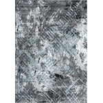 Dawn 5'3" x 7'7" Worn Crosshatch Area Rug - Grey, Blue