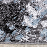 Dawn 5'3" x 7'7" Worn Crosshatch Area Rug - Grey, Blue