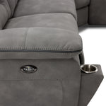 Dawson 6-Piece Power Reclining Sectional with Console - Graphite