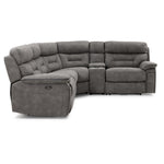 Dawson 5-Piece Power Reclining Sectional with Console - Graphite