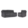 Dawson Sofa et fauteuil inclinables électriques – graphite