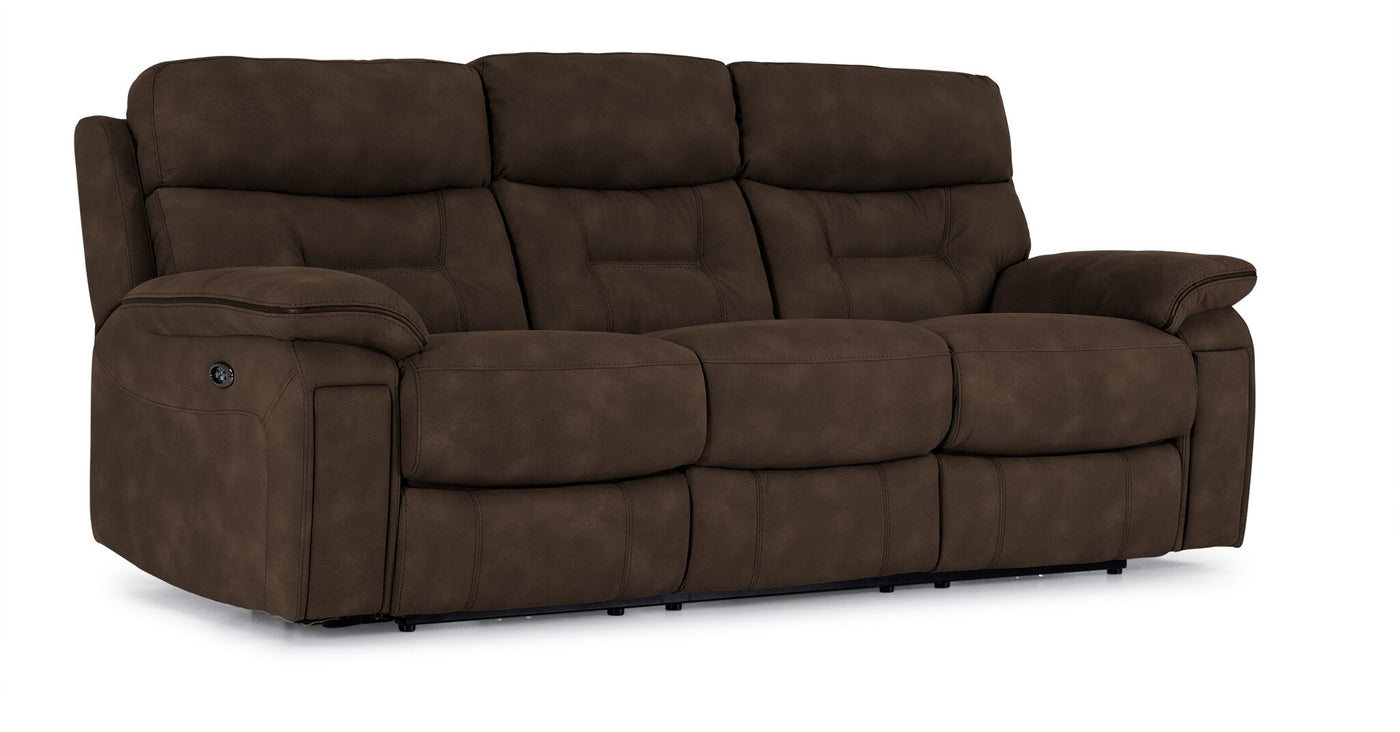 Dawson Power Reclining Sofa and Chair Set - Brown