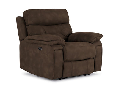 Dawson Fauteuil inclinable électrique – brun