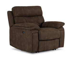 Dawson Fauteuil inclinable électrique – brun