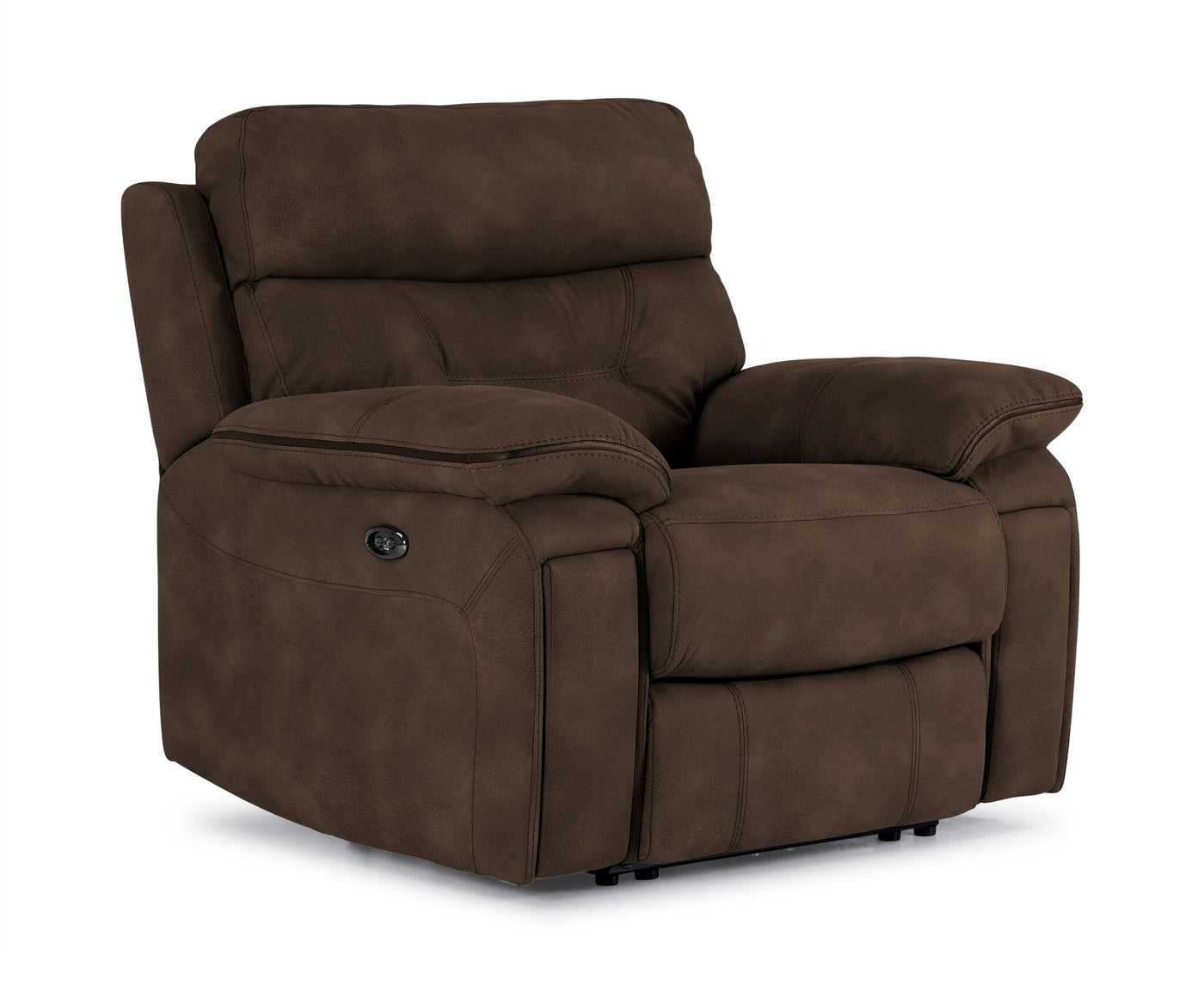 Dawson Power Reclining Sofa, Loveseat and Chair Set - Brown