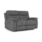 Dawson Power Reclining Sofa, Loveseat and Chair Set - Silver Grey