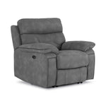 Dawson Power Reclining Sofa, Loveseat and Chair Set - Silver Grey