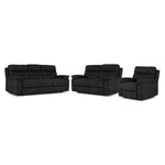 Dawson Power Reclining Sofa, Loveseat and Chair Set - Charcoal