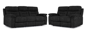 Dawson Sofa et causeuse inclinables électriques – anthracite