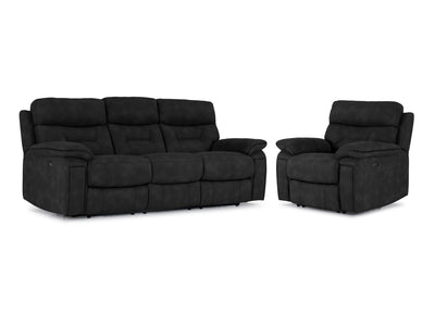 Dawson Sofa et fauteuil inclinables électriques – anthracite