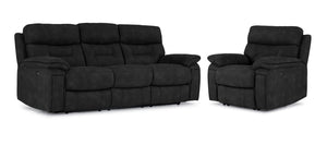 Dawson Sofa et fauteuil inclinables électriques – anthracite