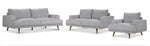 Dianna II Sofa, Loveseat and Chair Set - Grey