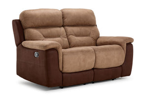 Doley Causeuse inclinable – brun deux tons