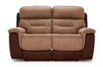 Doley Reclining Loveseat - Two-tone Brown