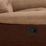 Doley Reclining Loveseat - Two-tone Brown