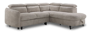 Dolly Sectionnel 2 mcx avec lit escamotable – beige