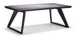 Drake 43.5" Coffee Table- Black, Grey