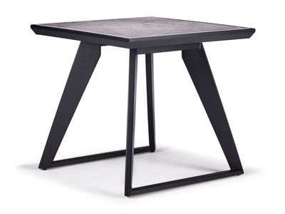 Drake Table de bout - noir, gris