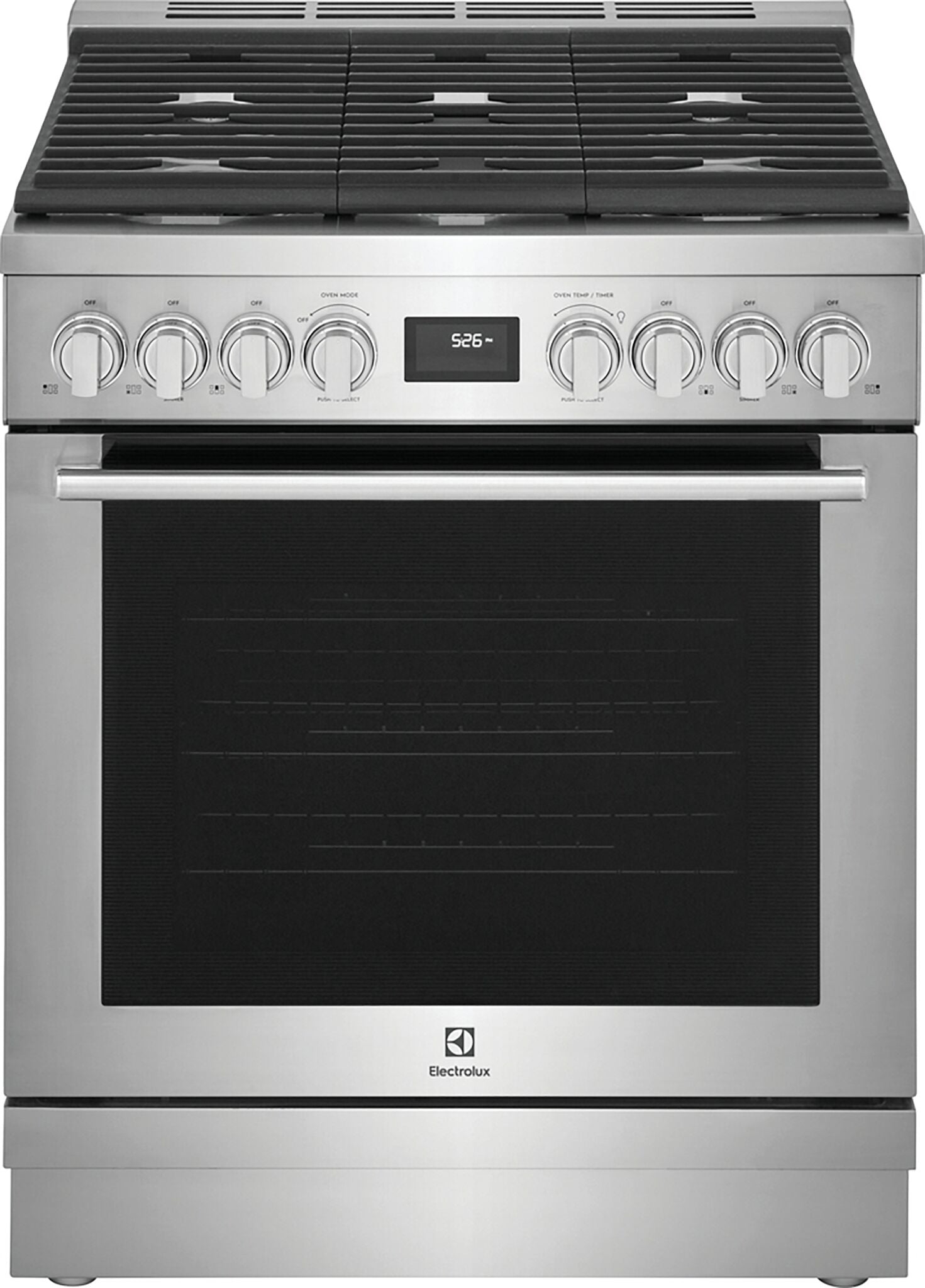 Electrolux Stainless Steel Freestanding Dual-Fuel Range (4.6 Cu. Ft.) - ECFD3068AS