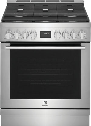 Electrolux Cuisinière au gaz autonome 4,5 pi cu avec commandes à l’avant acier inoxydable ECFG3068AS