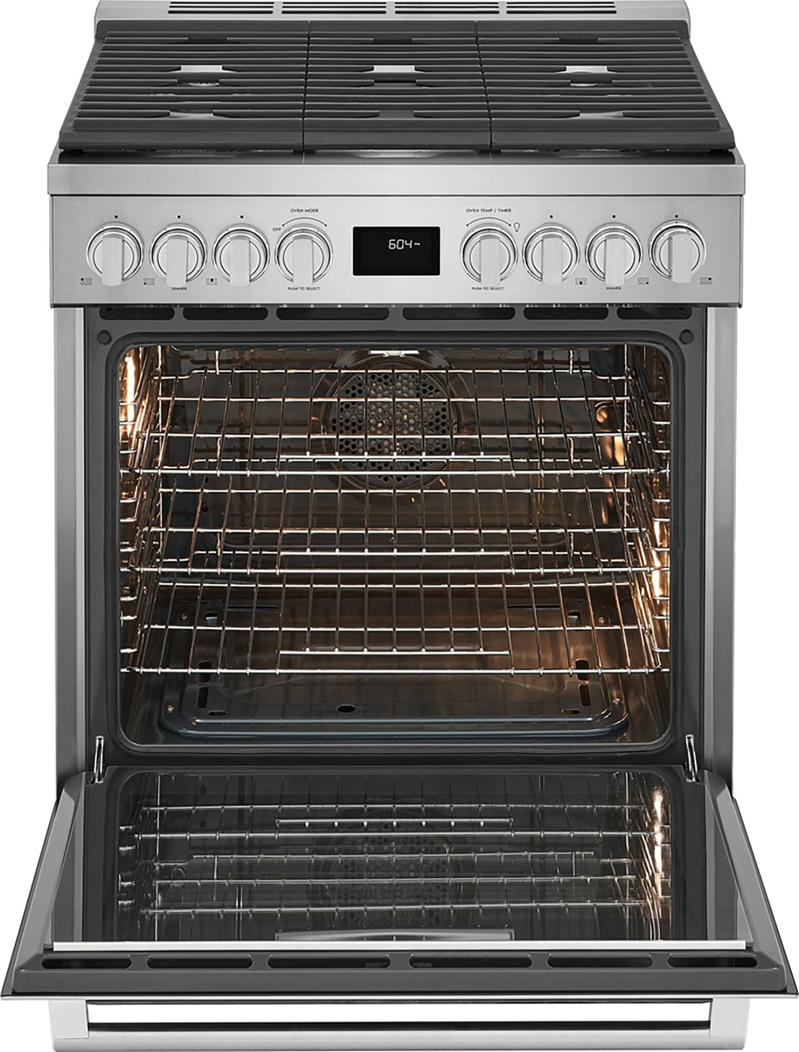Electrolux Stainless Steel Front Control Freestanding Gas Range (4.5 Cu. Ft.) - ECFG3068AS