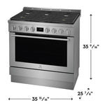 Electrolux Stainless Steel Front Control Freestanding Gas Range (4.4 Cu. Ft.) - ECFG3668AS