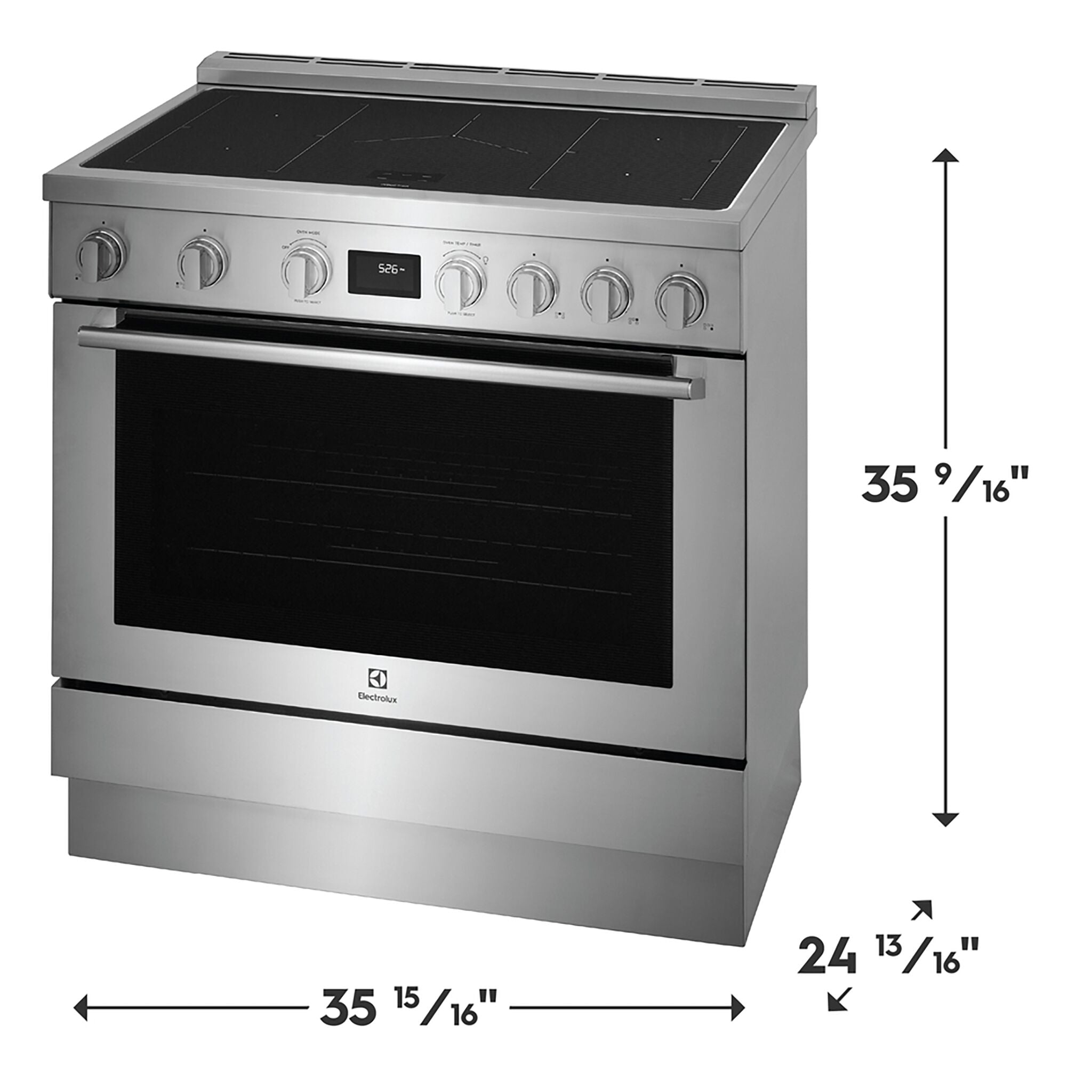 Electrolux Stainless Steel Freestanding Induction Range (4.4 Cu. Ft.) - ECFI3668AS
