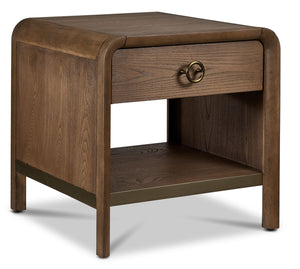 En harmonie - Elure Waterfall Table de bout 24 po - latté