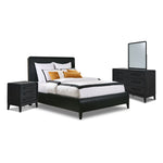 In Harmony - Elure 6 - Piece King Waterfall Panel Bedroom Set - Peppercorn