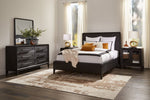 In Harmony - Elure 6 - Piece Queen Waterfall Panel Bedroom Set - Peppercorn