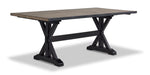 Ember Live Edge Dining Table- Espresso, Grey