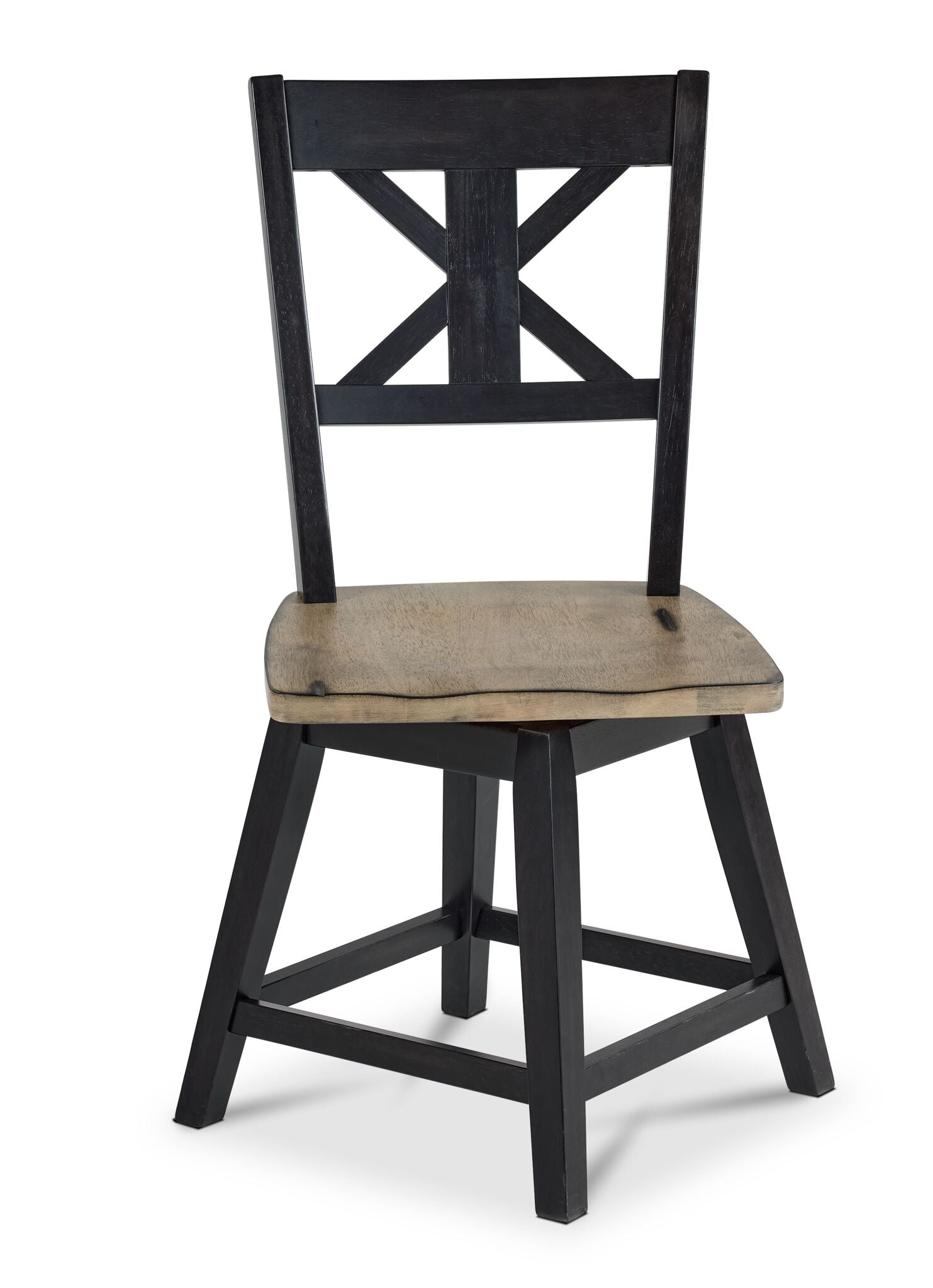 Ember Dining Swivel Chair - Espresso, Grey