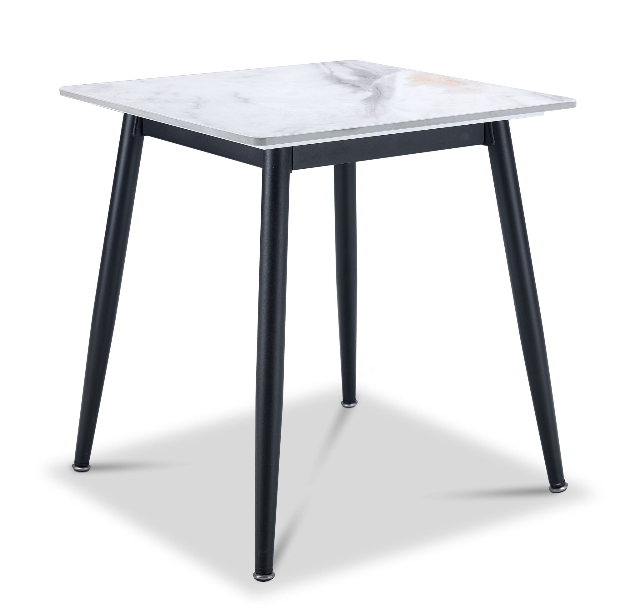 Emberly 21" End Table - Black & Grey Sintered Stone