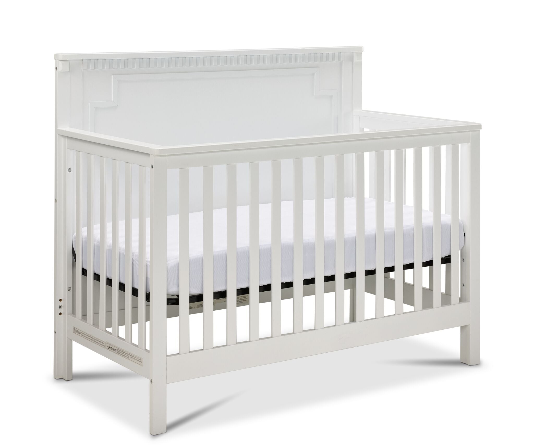 Emery Convertible Panel Crib - White