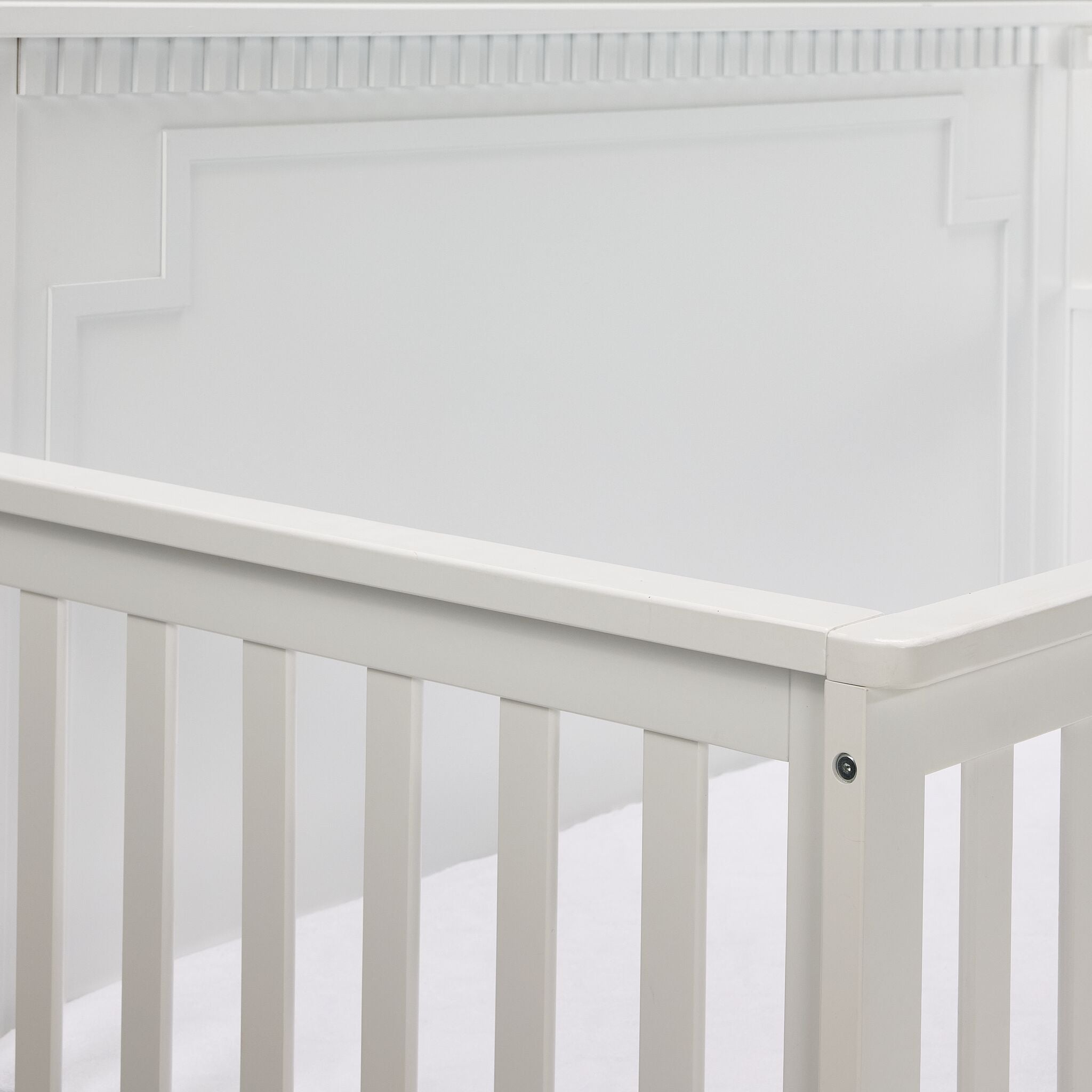 Emery Convertible Panel Crib - White