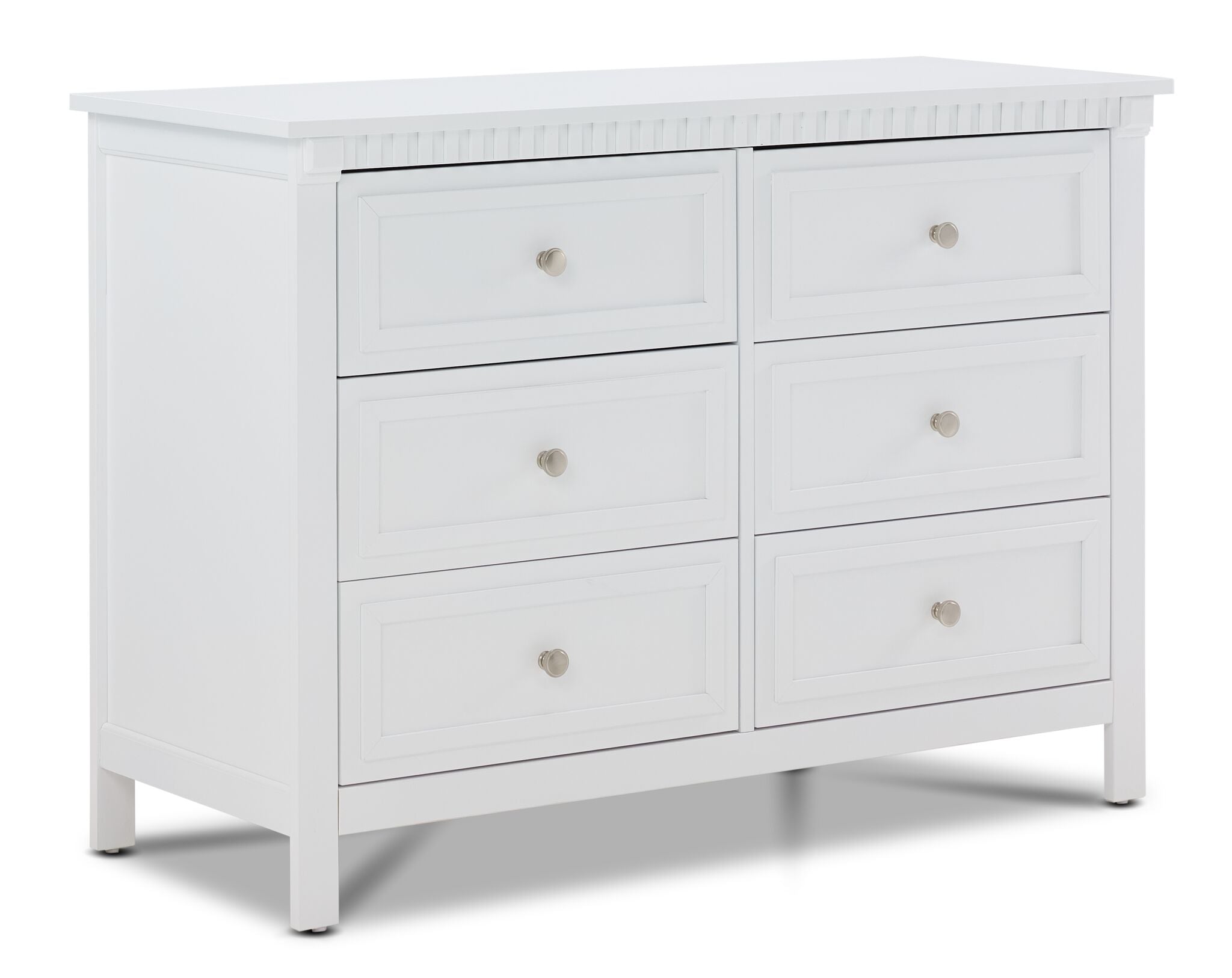 Emery 6-Drawer Dresser - White