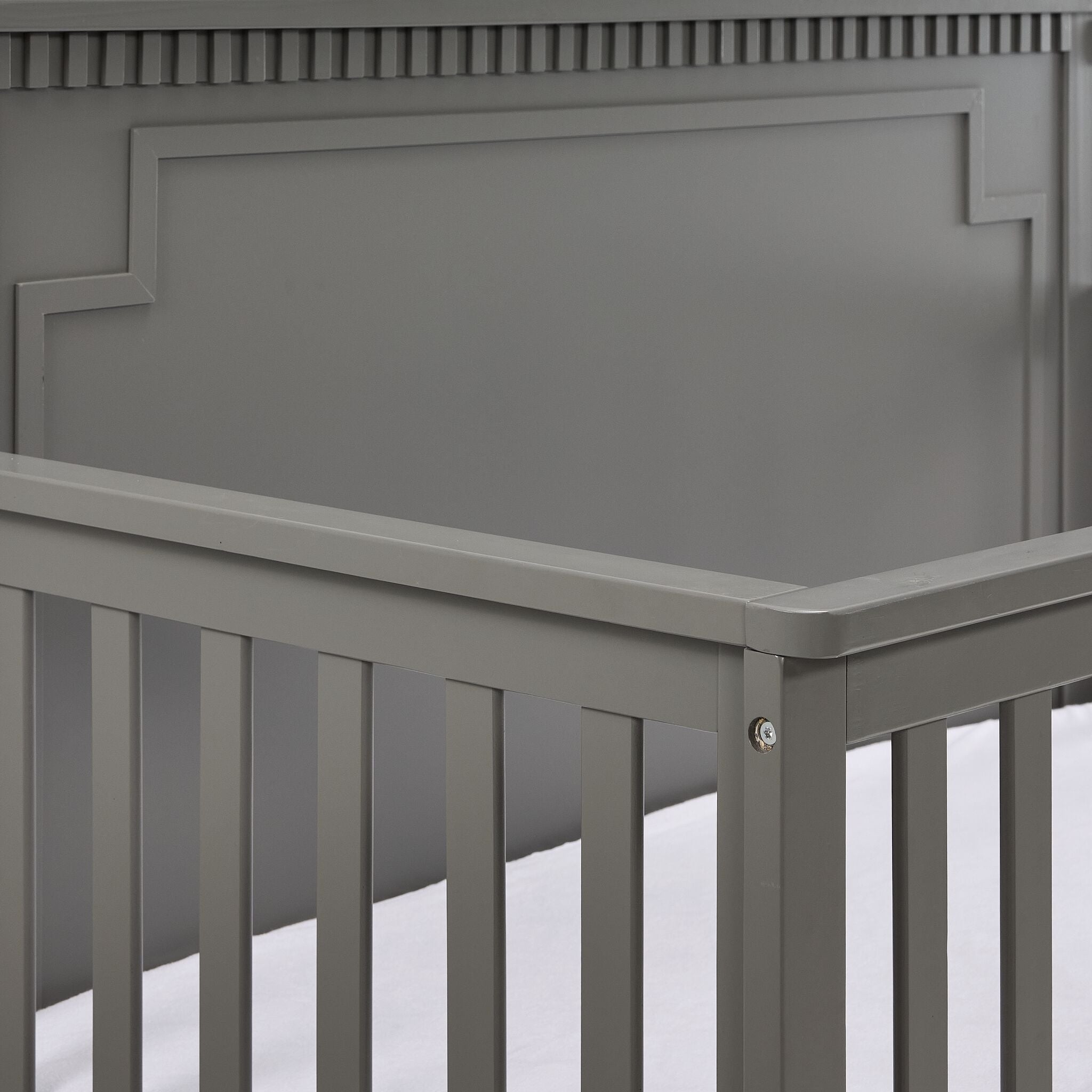 Emery Convertible Panel Crib - Grey