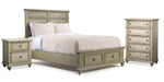 Emma 5-Piece King Storage Bedroom Package - Oak