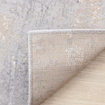 Smoky Terrain 5'3" x 7'7" Distressed Design Area Rug - Taupe, White, Brown