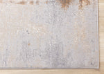 Smoky Terrain 5'3" x 7'7" Distressed Design Area Rug - Taupe, White, Brown