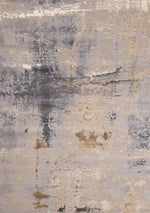 Smoky Terrain 7'10" x 10'6" Distressed Design Area Rug - Taupe, White, Brown