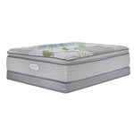 Beautyrest Max+ Valley Pillow Top Plush Queen Mattress and Low Profile Boxspring Set