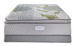 Beautyrest Max+ Valley Pillow Top Plush Twin Mattress and Low Profile Boxspring Set