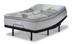 Beautyrest Max+ Valley Pillow Top Plush Twin XL Mattress and L2 Motion Pro Adjustable Base