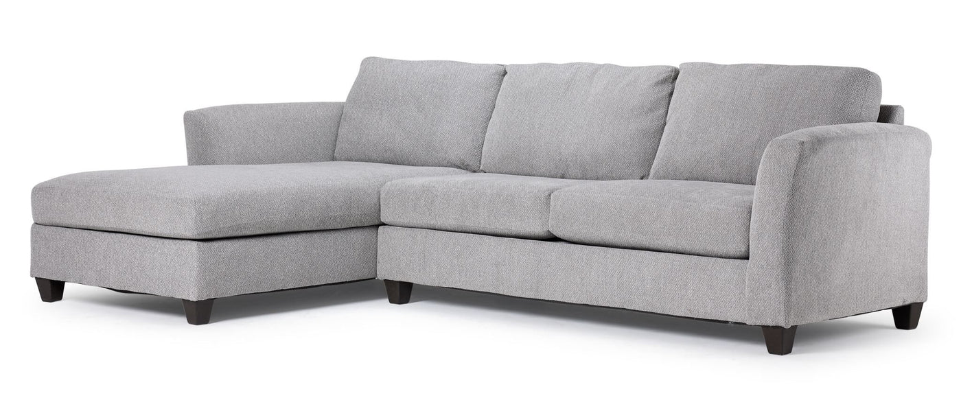 Everett 2-Piece Sectional with Left-Facing Chaise - Grey