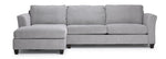 Everett 2-Piece Sectional with Left-Facing Chaise - Grey