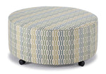 Fairmont Ottoman - Blue