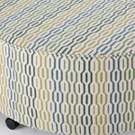 Fairmont Ottoman - Blue