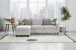 Flipp-it Sofa with Reversible Chaise/Ottoman - Platinum
