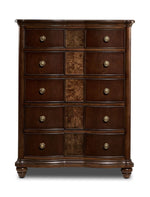 Florence 5-Drawer Chest - Brown